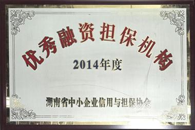 2014年度優(yōu)秀融資擔(dān)保機(jī)構(gòu)